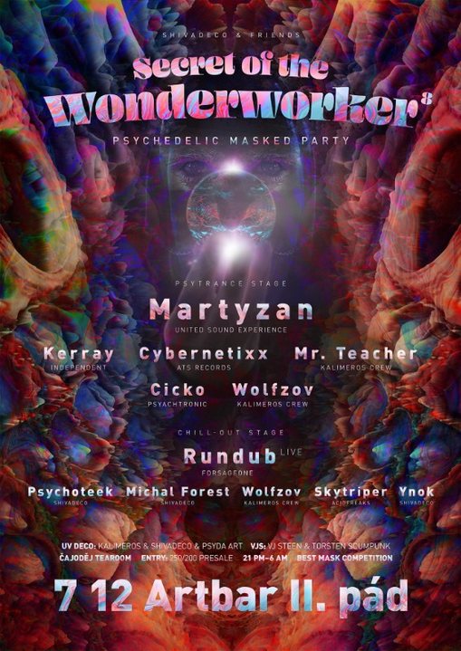 SECRET OF THE WONDERWORKER VIII. - PSYCHEDELIC MASKED PARTY 7 Dec '19, 21:00