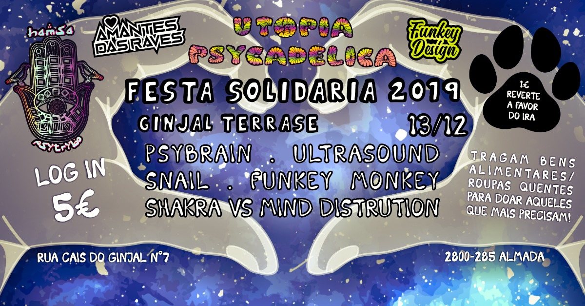 Hamsa Psytrybo & Utopia Psycadelica // Evento Solidario 2019 13 Dec '19, 23:00
