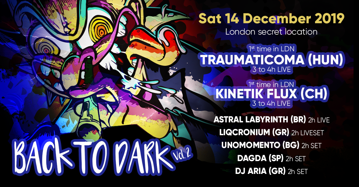 Back to Dark Vol. II 14 Dec '19, 22:00