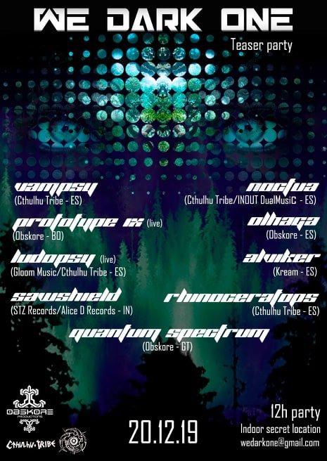 WE DARK ONE - Teaser Party 20 Dec '19, 23:30