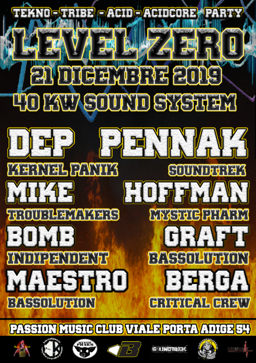 Level Zero feat Dep Kernel Panik/Penn-Ak/Mike Troublemakers 21 Dec '19, 22:00