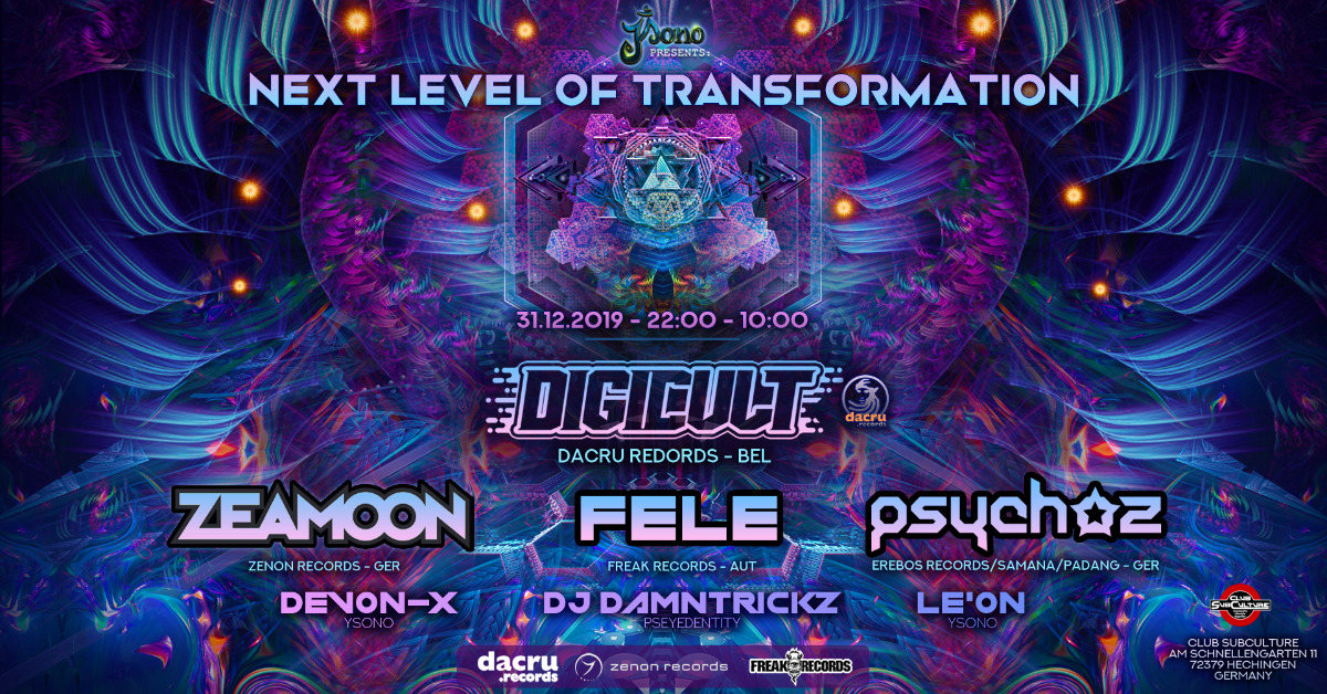 NEXT LEVEL OF TRANSFORMATION 31 Dec '19, 22:00