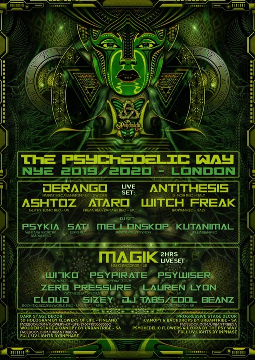 THE PSYCHEDELIC WAY - NYE 2019/20 Psytrance Gathering 31 Dec '19, 23:00