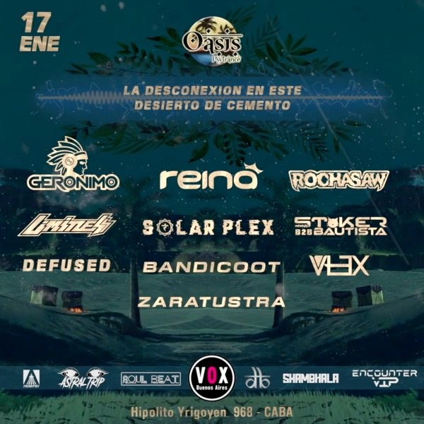 Oasis 17 Jan '20, 23:30