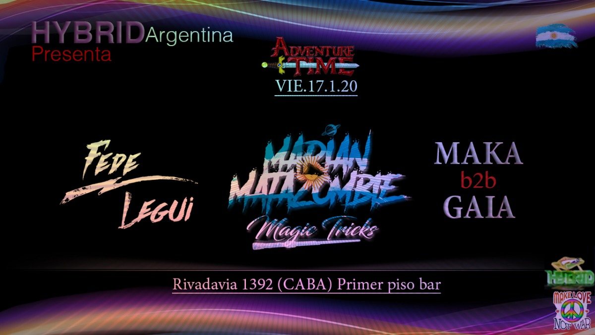 Psytrance night at PPB // Hybrid Argentina // Rivadavia st . 1392 17 Jan '20, 23:00