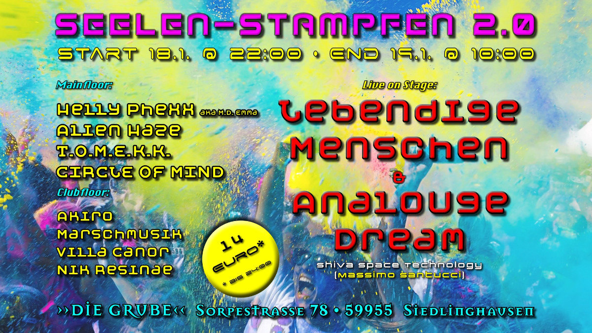 Seelen-Stampfen 2.0 18 Jan '20, 22:00