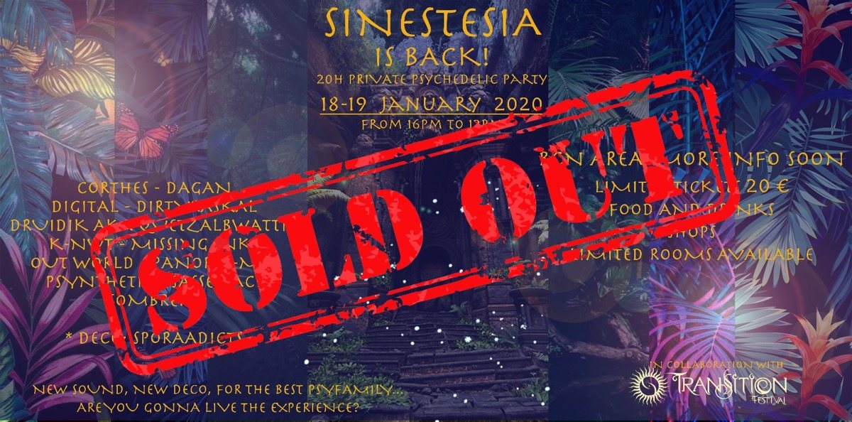 SINESTESIA 20h Psychedelic Party 18 Jan '20, 16:00