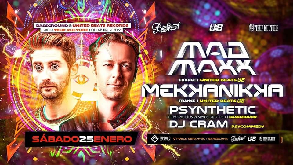 Mad Maxx & Mekkanikka (UB records) meets Bassground! 25 Jan '20, 23:30