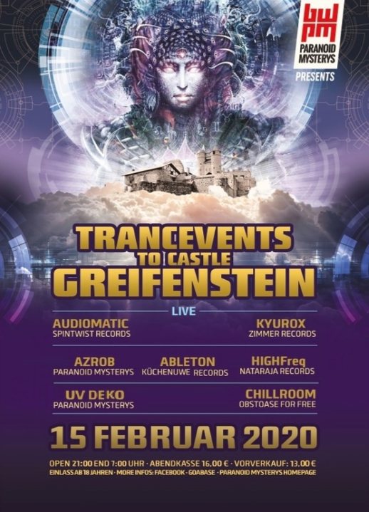 TRANCEVENTS TO CASTLE GREIFENSTEIN (PART TWO) 15 Feb '20, 21:00