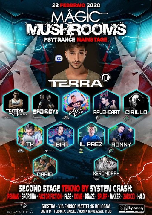 MAGIC Mushrooms 2020 w/ Terra Live from Israel 22 Feb '20, 22:00