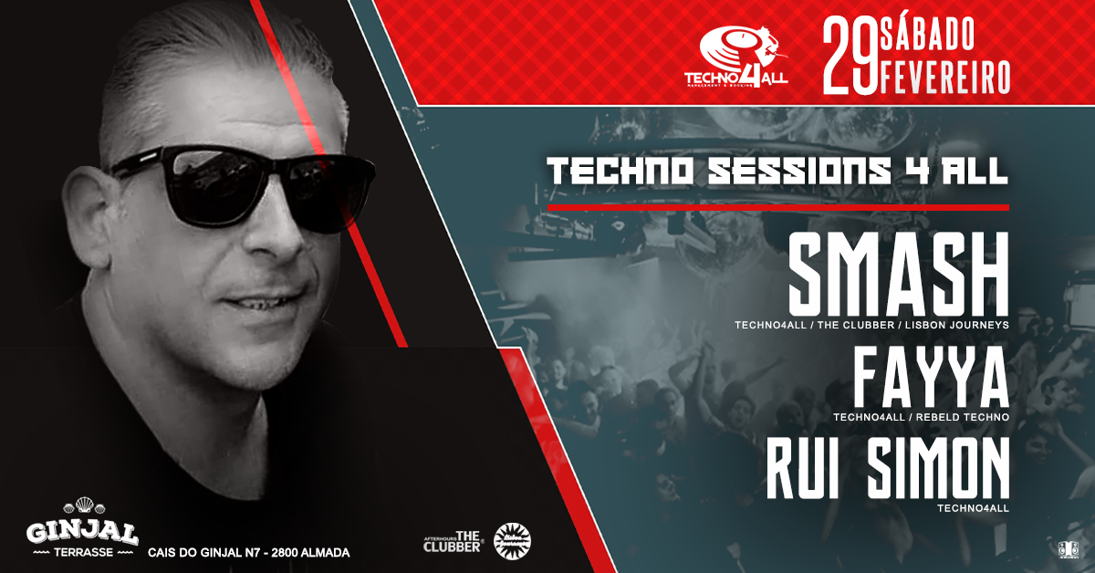 Techno4All - Smash Fayya Rui Simon - Ginjal Terrasse Free Party 29 Feb '20, 23:00