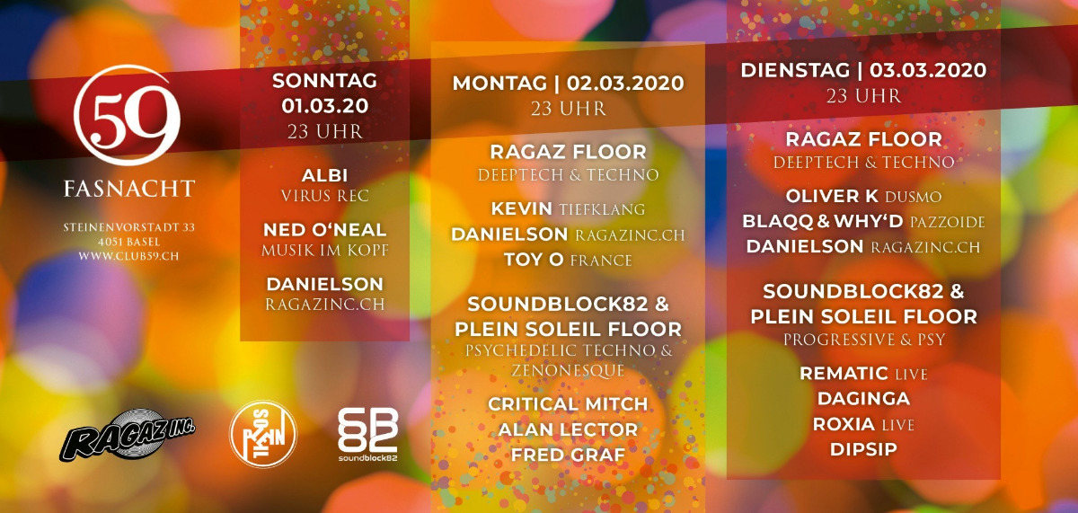 Basler Fasnacht: Die drey scheenschte Dääg (2 Floors) - by Ragaz inc 2 Mar '20, 23:00