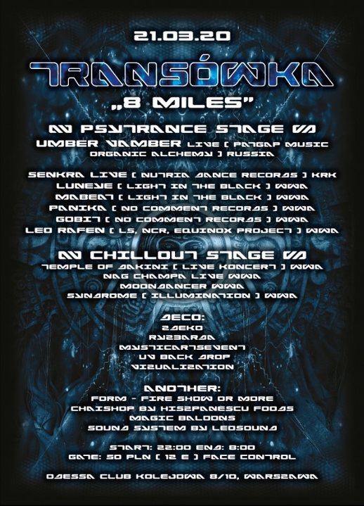 TranSówka "8 Miles" 21 Mar '20, 22:00
