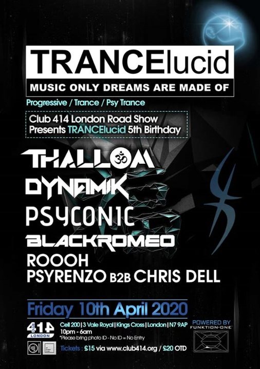 TRANCElucid (5th Birthday) 10 Apr '20, 22:00