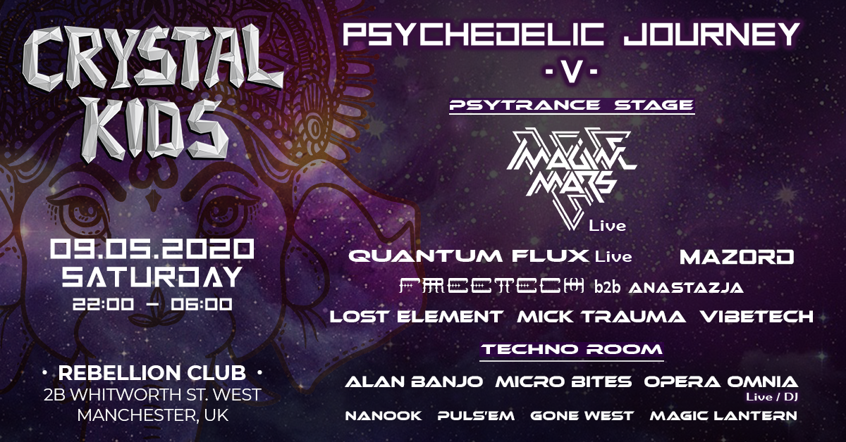 Crystal Kids: Psychedelic Journey V 9 May '20, 22:00