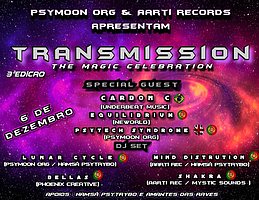 Party flyer: •TranSmission • The Magic Celebration 3aEdição 6 Dec '19, 23:00