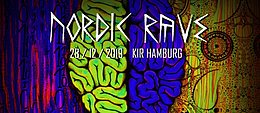 Party flyer: Nordic Rave : Psychedelic birthday bash im KIR Hamburg 28. Dez 19, 22:00